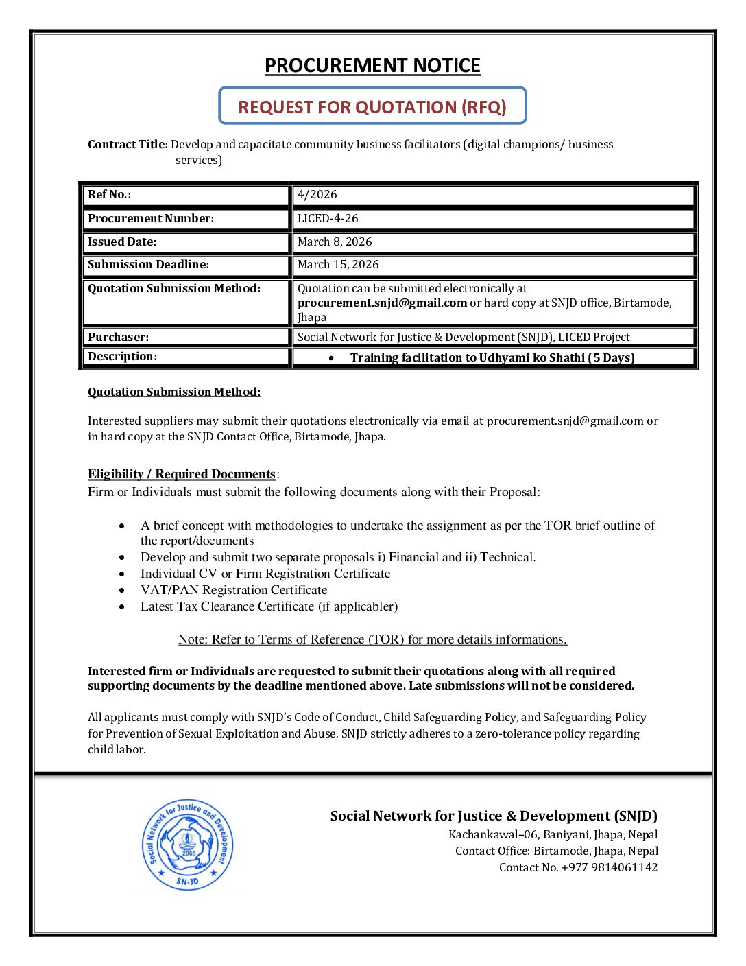 SNJD_RFQ_Procurement_Notice 4